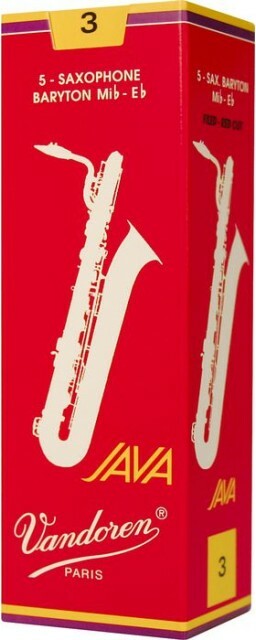 Vandoren Java Filed - Red Cut Boite De 5 Anches Saxophone Baryton N.3,5 - Anche Saxophone - Main picture