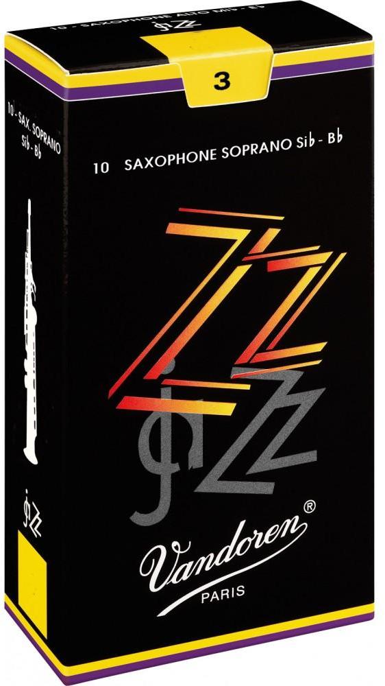 Anche saxophone Vandoren ZZ Saxophone Soprano n°3 x10 Box
