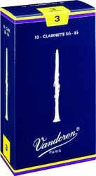 Anche clarinette Vandoren Traditionnelles Boite de 10 Anches Clarinette Sib n.1,5