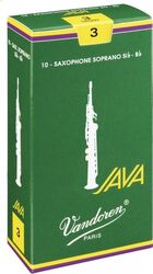 Anche saxophone Vandoren Java Saxophone Soprano n°2.5 (Box x10)