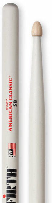 Vic Firth American Classic 5b White - Baguette Batterie - Main picture