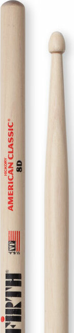 Vic Firth PVF 8D Baguette pour Batterie American Classic Hickory Olive Bois  8D