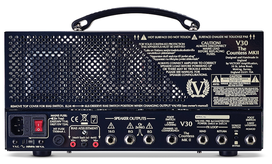 Victory Amplification V30h The Countess Head Mkii 6-42w - Ampli Guitare Électrique TÊte / PÉdale - Variation 2