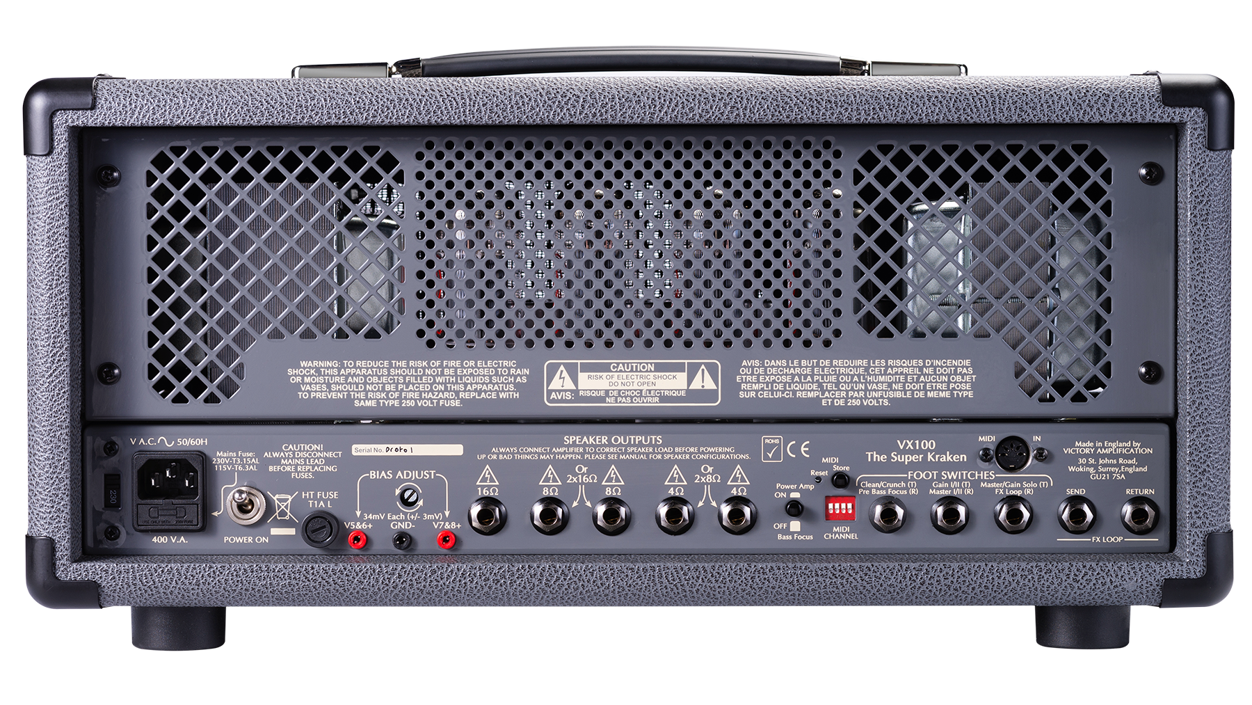 Victory Amplification Vx100 Super Kraken Head 100w/30w - Ampli Guitare Électrique TÊte / PÉdale - Variation 2