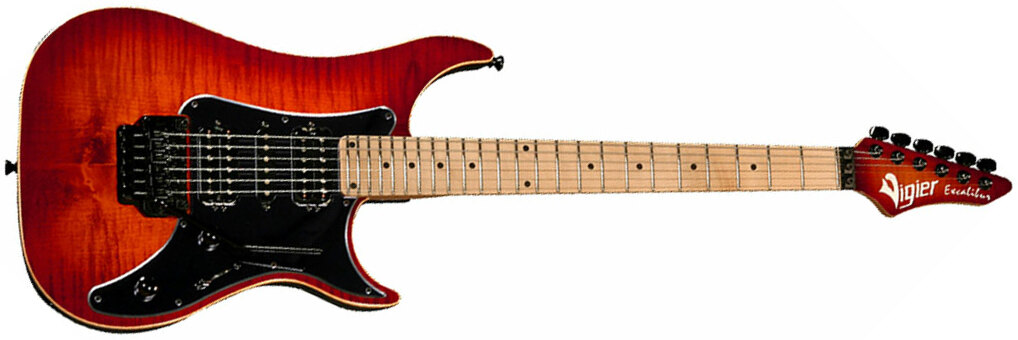 Vigier Excalibur Custom Hsh Mn - Mysterious Red - Guitare Électrique Forme Str - Main picture