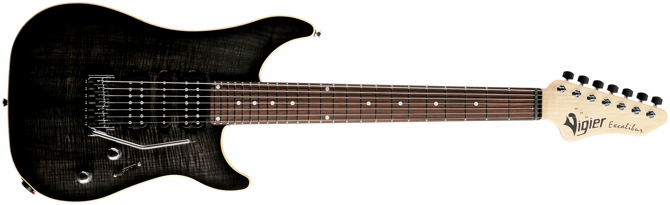 Vigier Excalibur Special 7 Hsh Trem Rw - Mysterious Black - Guitare Électrique 7 Cordes - Main picture