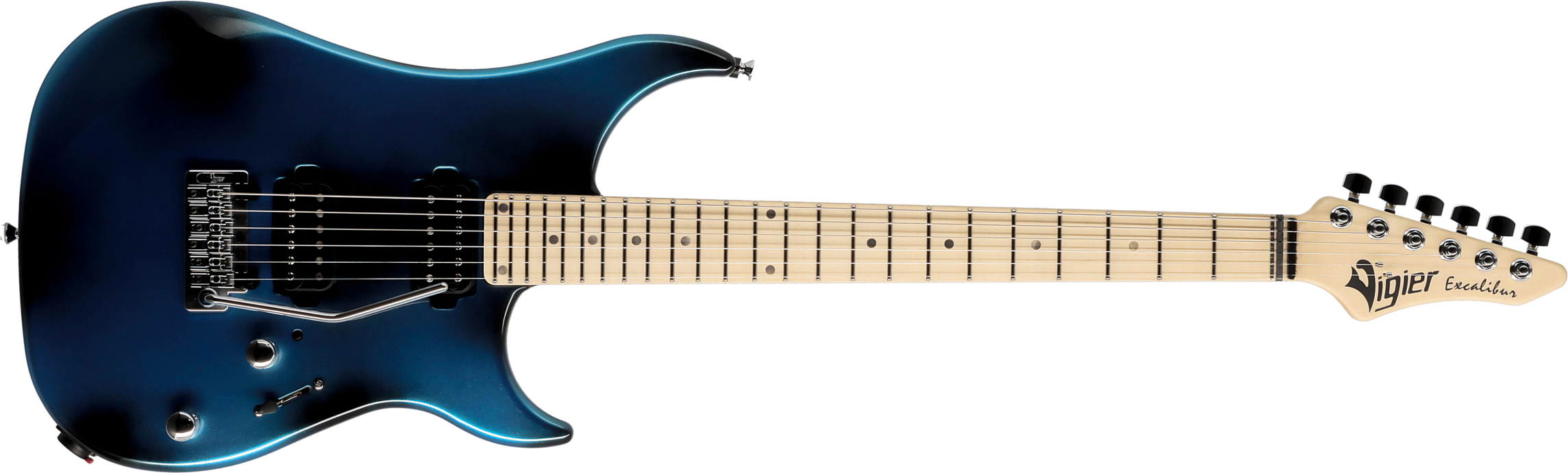 Vigier Excalibur Thirteen 2h Trem Mn - Urban Blue - Guitare Électrique Forme Str - Main picture