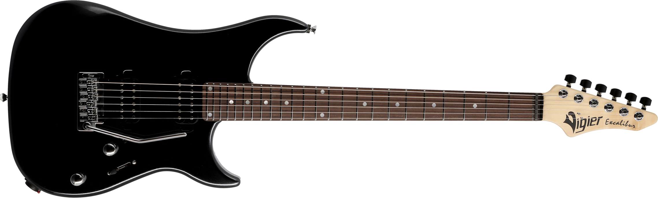 Vigier Excalibur Thirteen 2h Trem Rw - Black Night - Guitare Électrique Forme Str - Main picture