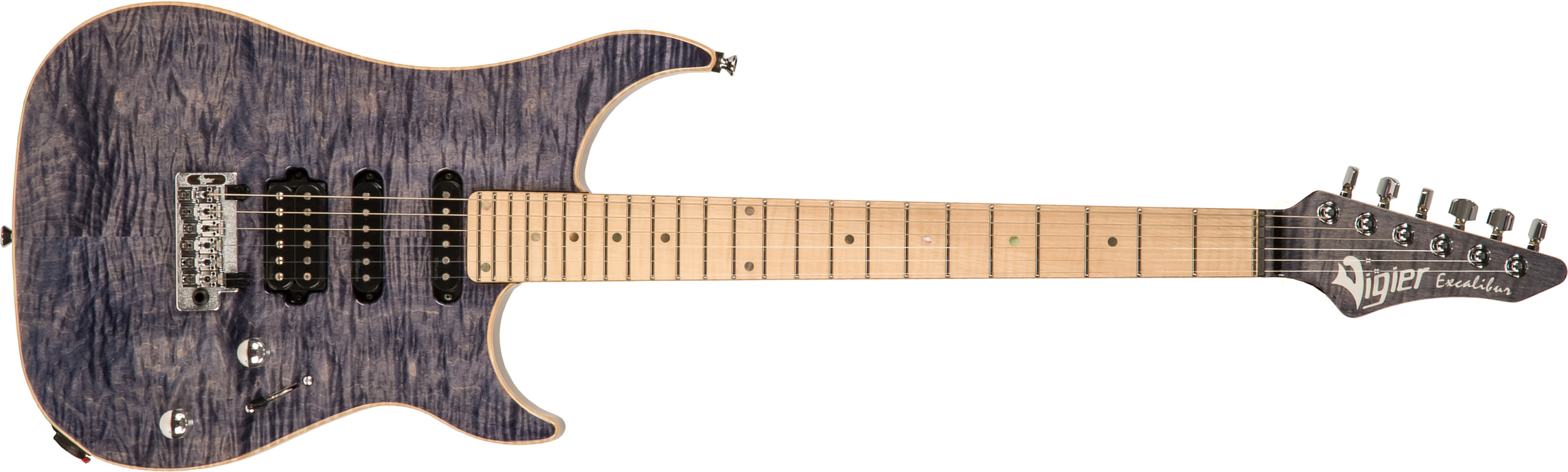 Vigier Excalibur Ultra Blues Hss Trem Mn - Light Sapphire - Guitare Électrique Forme Str - Main picture
