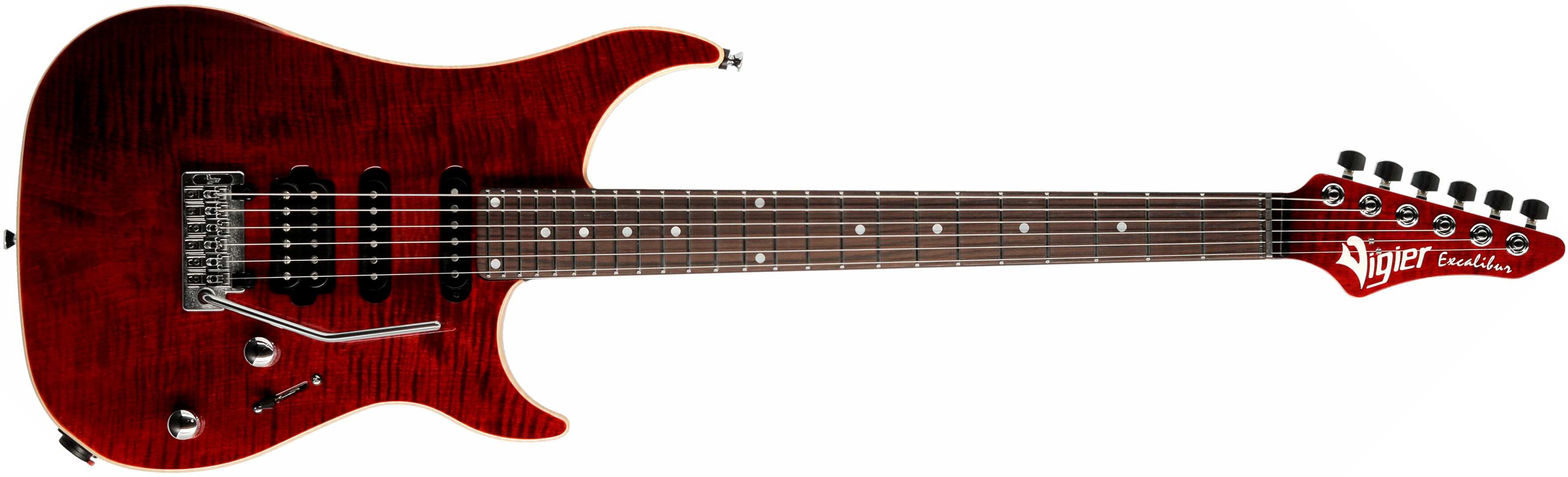 Vigier Excalibur Ultra Blues Hss Trem Rw - Ruby - Guitare Électrique Forme Str - Main picture