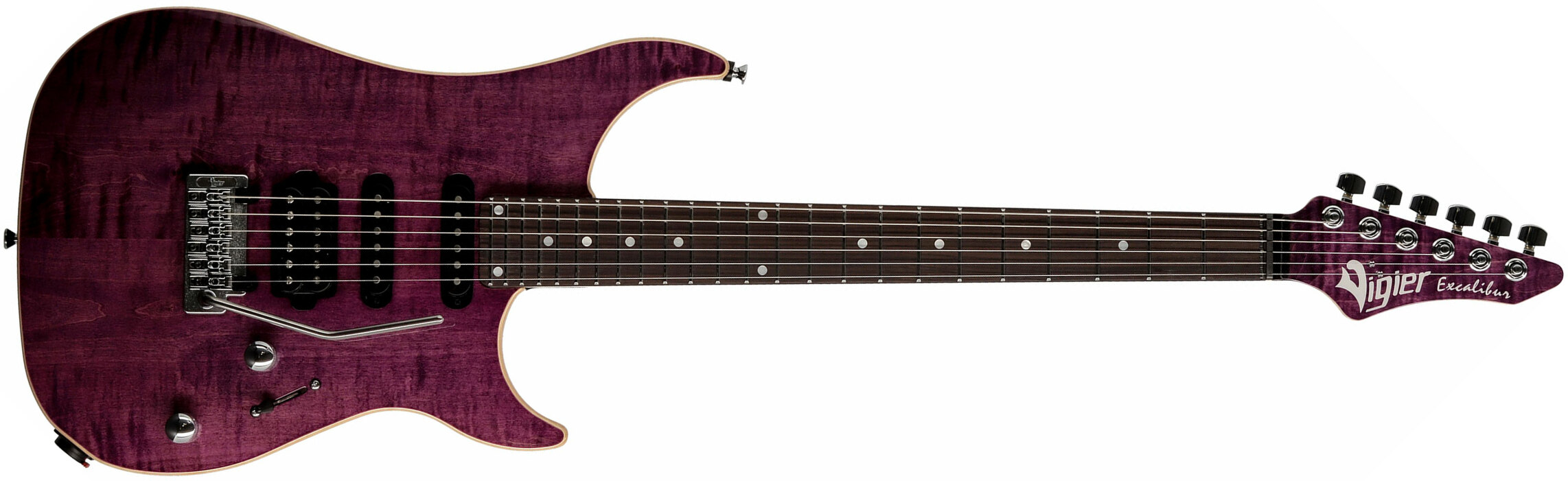 Vigier Excalibur Ultra Blues Hss Trem Rw - Amethyst Purple - Guitare Électrique Forme Str - Main picture