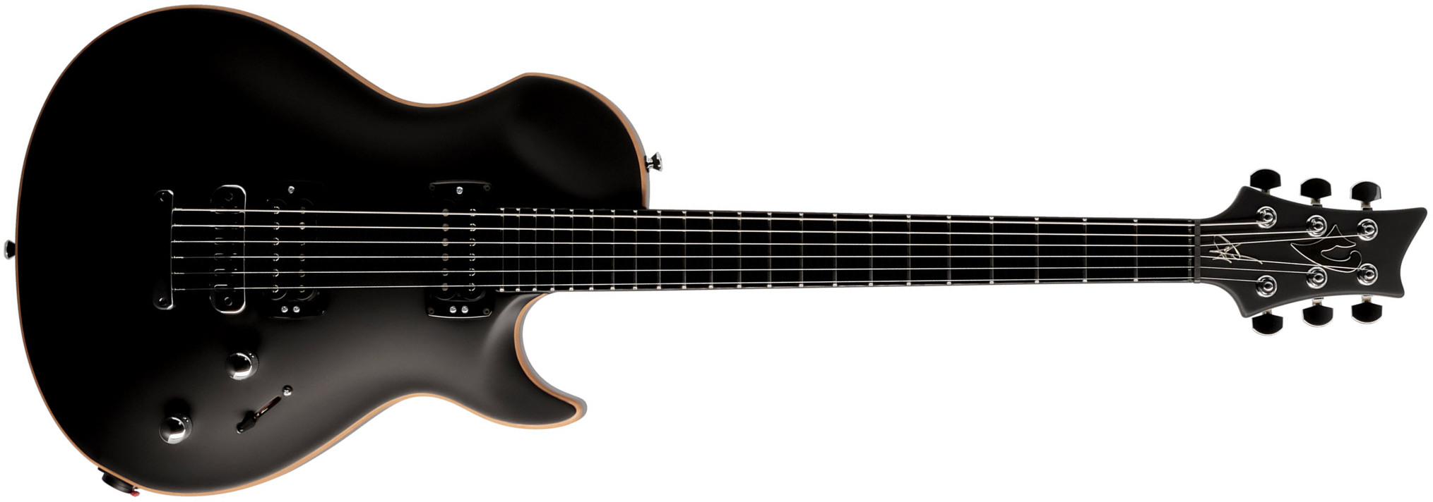 Vigier G.v. Rock 2h Ht Phe - Black Matte - Guitare Électrique Single Cut - Main picture