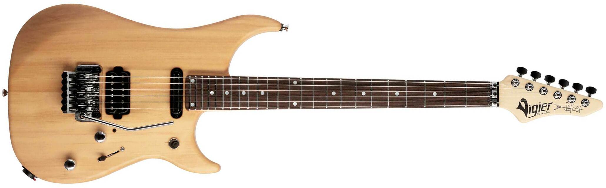 Vigier Ron Thal Bfoot Excalibur Signature Hs Fr Rw - Natural Matte - Guitare Électrique Signature - Main picture