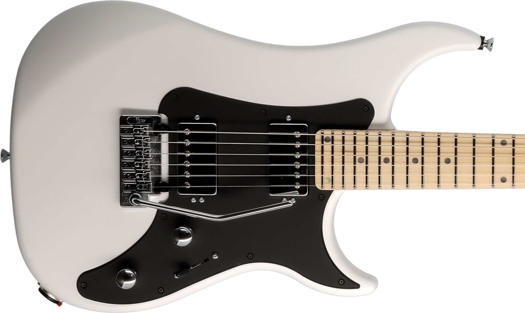 Vigier Excalibur Indus Hh Trem Mn - White - Guitare Électrique Double Cut - Variation 2