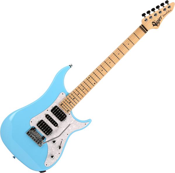 Vigier Excalibur Supra Hsh Trem Mn +etui - Marie-antoinette Blue - Guitare Électrique MÉtal - Variation 2