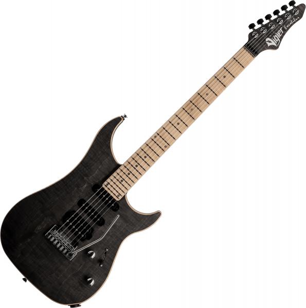 Guitare électrique solid body Vigier                         Excalibur Ultra Blues (HSS, Trem, MN) - Black diamond