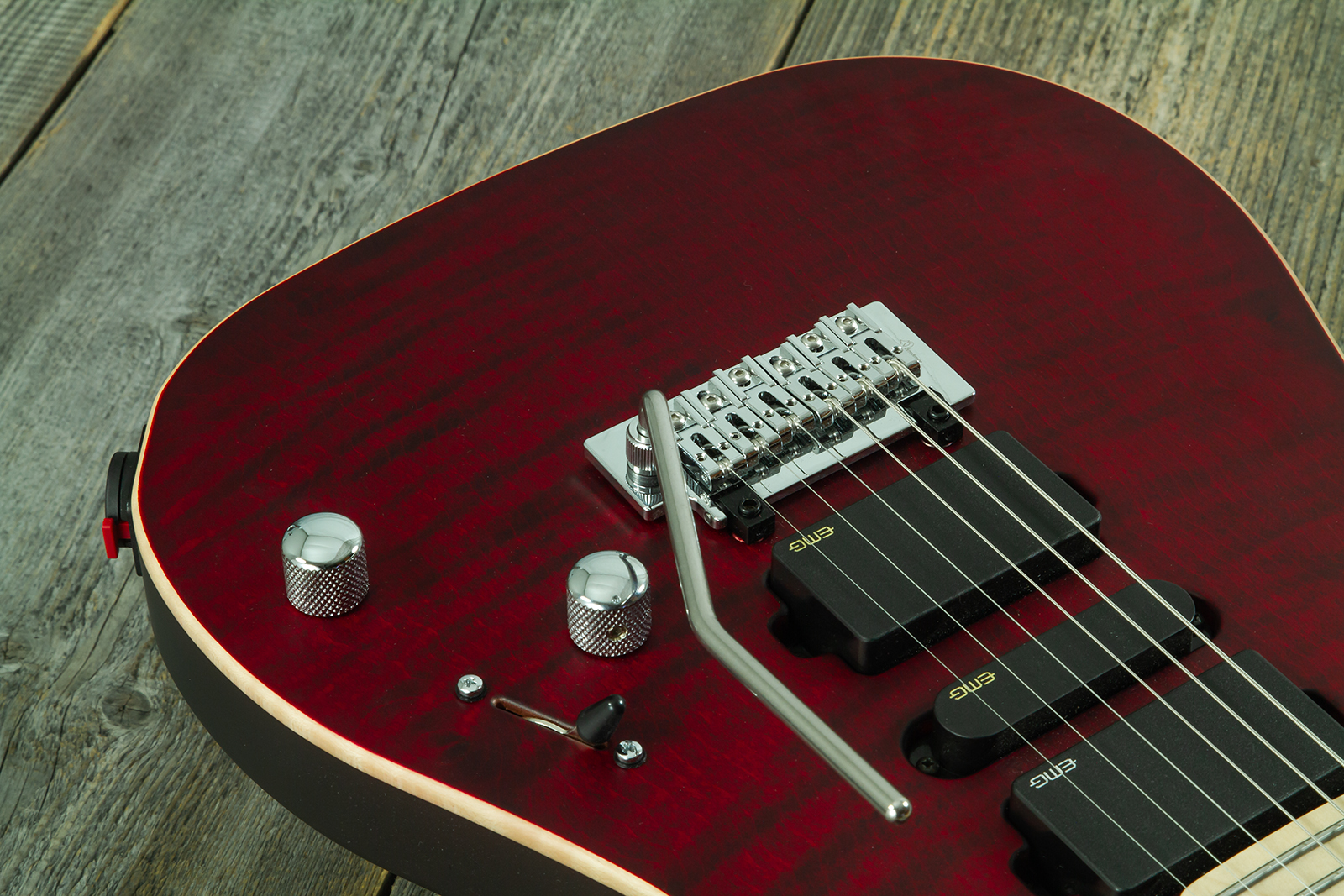 Vigier Excalibur Ultra Hsh Trem Mn - Double Ruby Fade Matte - Guitare Électrique Forme Str - Variation 2