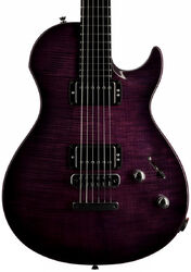 Guitare électrique single cut Vigier G.V. Wood - Purple fade