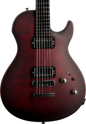 Guitare électrique single cut Vigier                         G.V. Wood - Burgundy fade matte