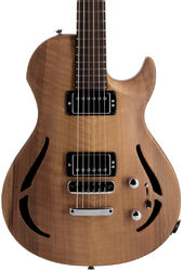 Guitare électrique 1/2 caisse Vigier                         G.V. Wood Hollow Royal Walnut #0631 - Natural