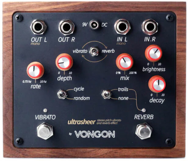 Vongon Ultrasheer Stereo Pitch Vibrato And Reverb - PÉdale Chorus / Flanger / Phaser / Tremolo - Main picture