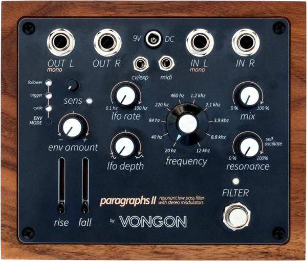 Vongon Paragraphs Stereo Resonant Lowpass Filter Wah