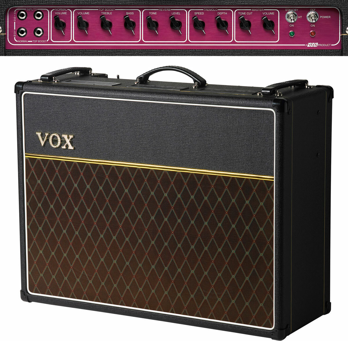 Vox Ac30c2 Custom 30w 2x12 Celestion G12m Greenback - Ampli Guitare Électrique Combo - Main picture
