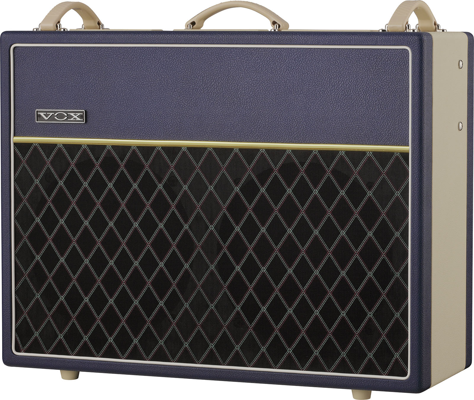 Vox Ac30c2 Ttbc All Tube Ltd 1x12 30w Two-tone Blue & Cream - Ampli Guitare Électrique Combo - Main picture