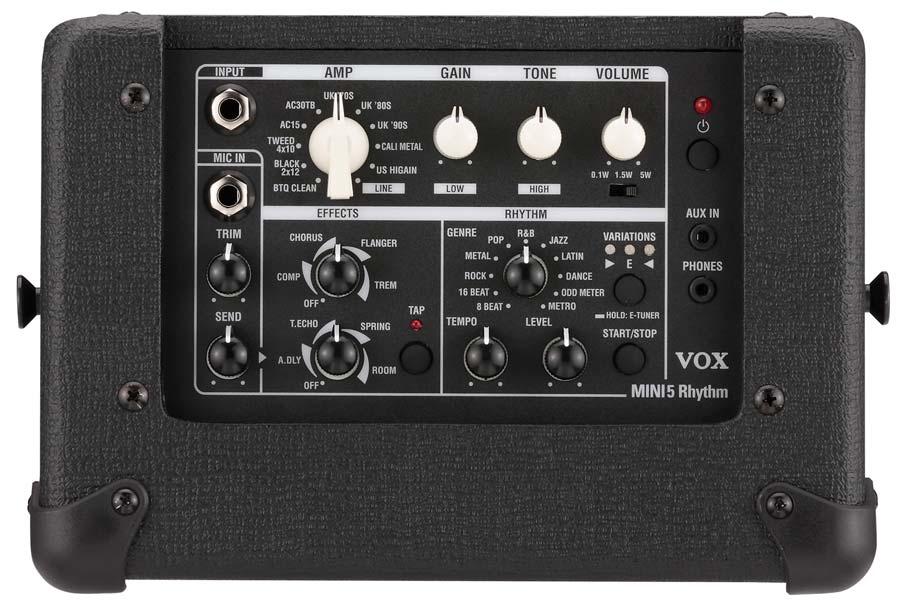Vox Mini5 Rythm 5w 1x6.5 Black - Ampli Guitare Électrique Combo - Variation 3