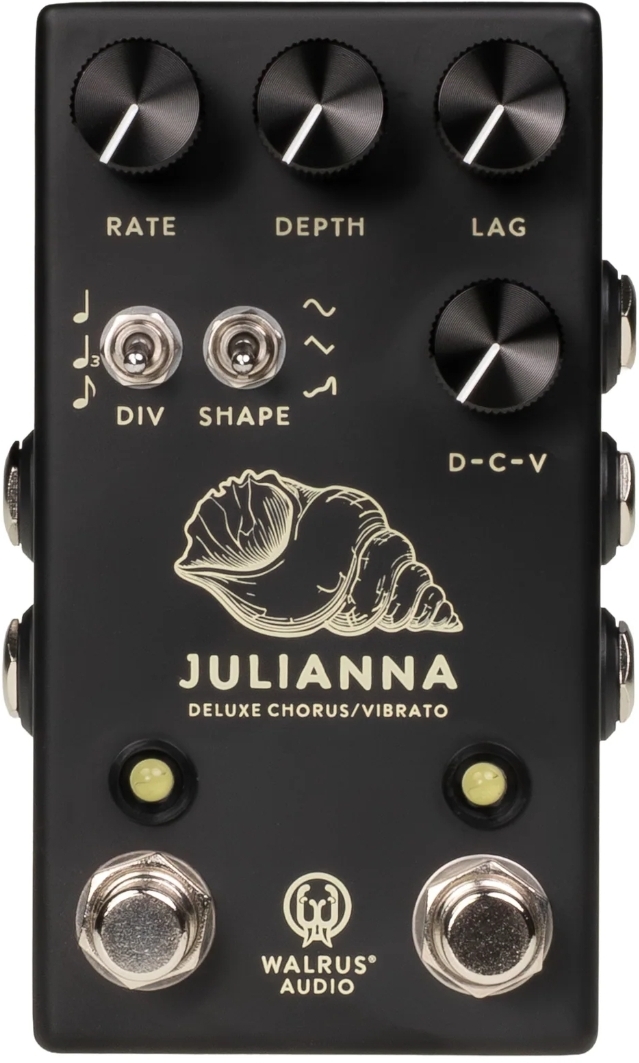 Walrus Audio Julianna Deluxe Chorus/vibrato Black - PÉdale Chorus / Flanger / Phaser / Tremolo - Main picture