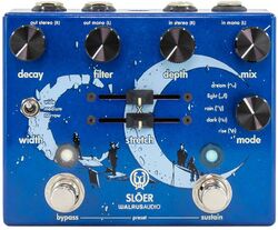 Pédale reverb / delay / echo Walrus Slöer Stereo Reverb Blue