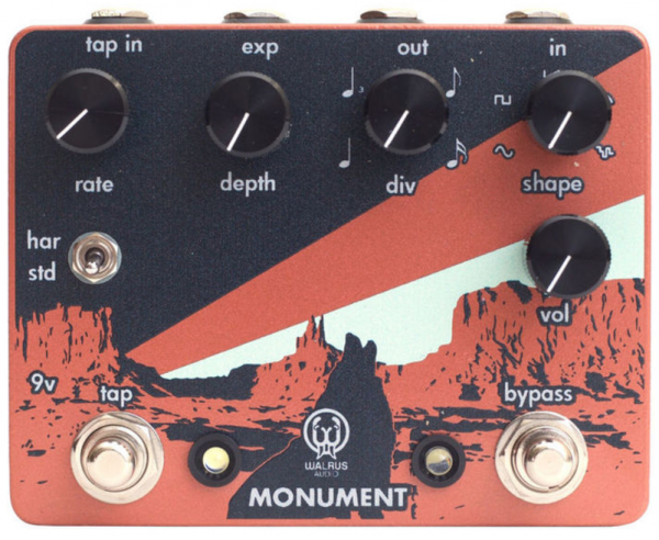 Walrus Monument Harmonic Tap Tremolo Modulation, chorus, flanger