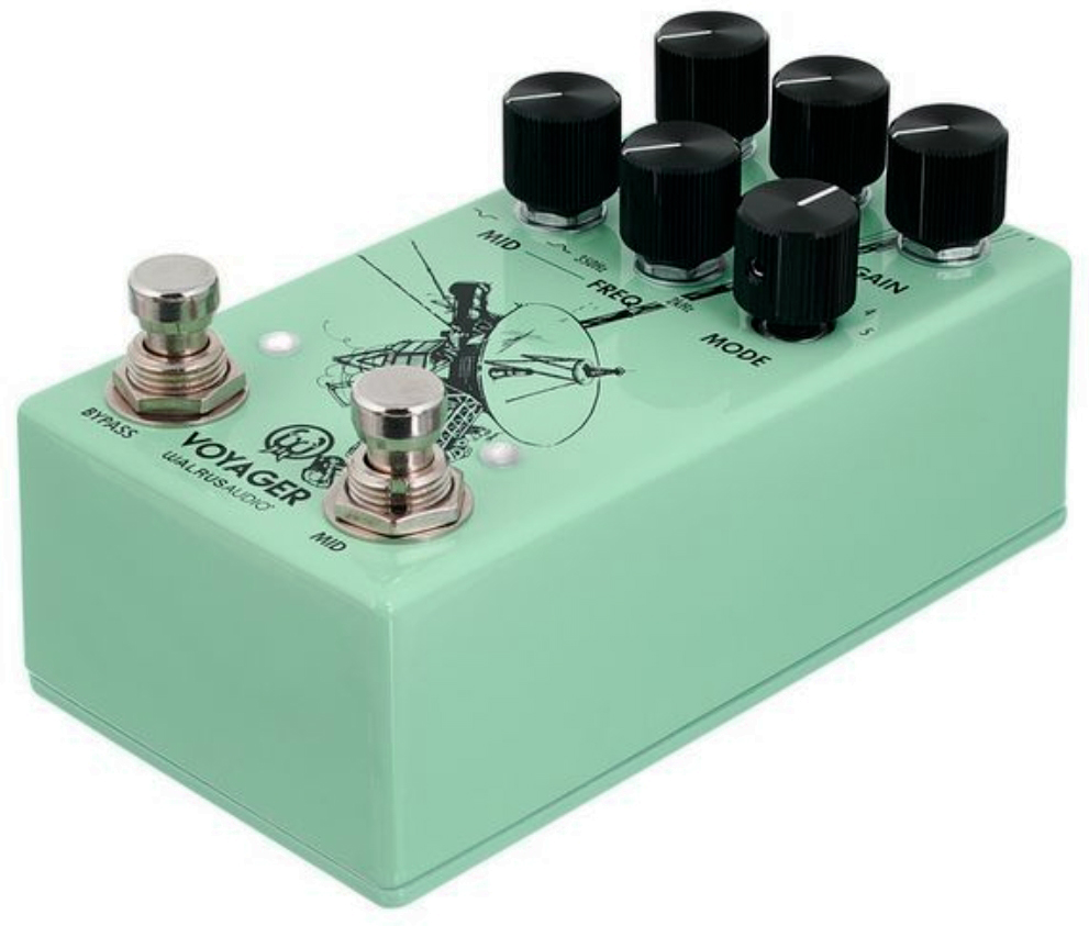Walrus Audio Voyager Preamp/overdrive Mkii Seafoam - PÉdale Overdrive / Distortion / Fuzz - Variation 3