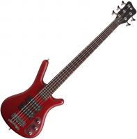 Rockbass Corvette $$ 5-String - burgundy red trans. satin