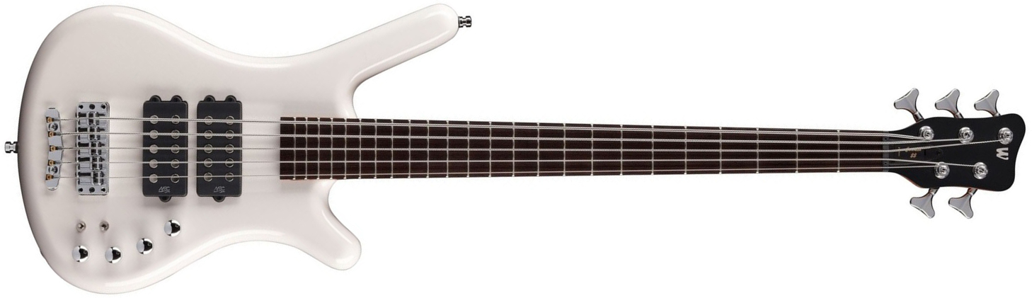 Warwick Corvette $$ 5c Rockbass Active Wen - Solid White - Basse Électrique Solid Body - Main picture