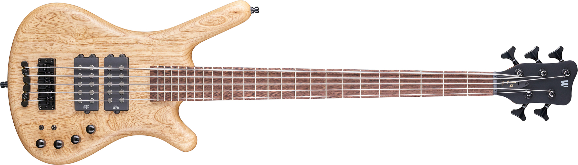 Warwick Corvette $$ 5c Teambuilt Pro Gps Active Wen - Natural Transparent Satin - Basse Électrique Solid Body - Main picture