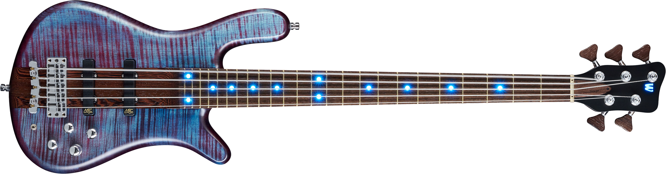 Warwick Custom Shop Streamer Stage 1 5-cordes Led - Midnight Blue - Basse Électrique Solid Body - Main picture