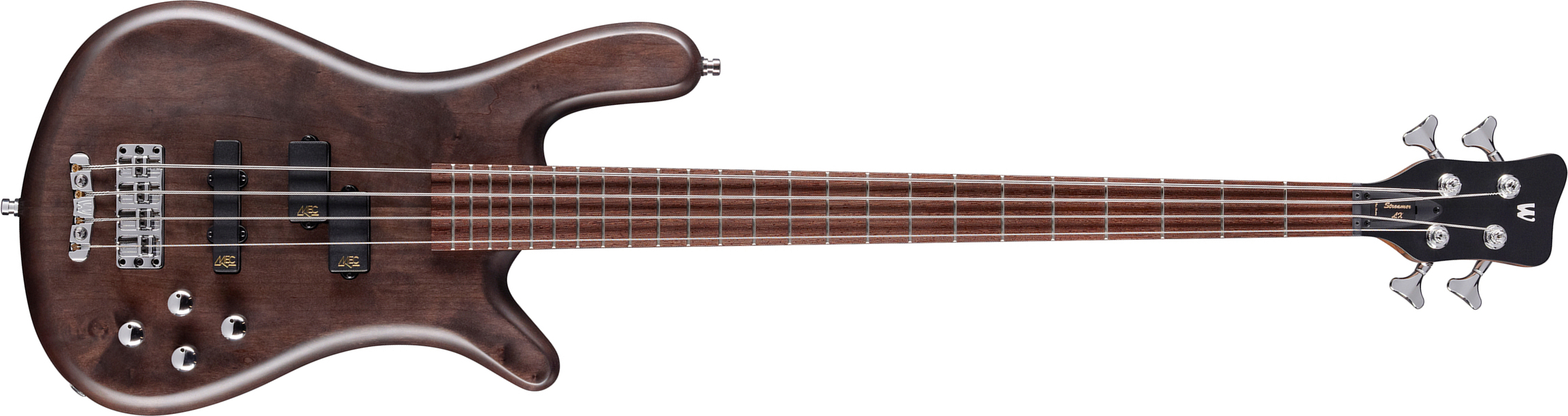 Warwick Streamer Lx4 Pro Gps 4c Active Wen - Nirvana Black Satin - Basse Électrique Solid Body - Main picture