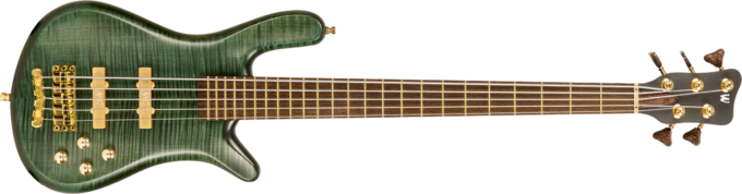 Warwick Custom Shop Streamer LX 5-String Ltd - Petrol green trans satin