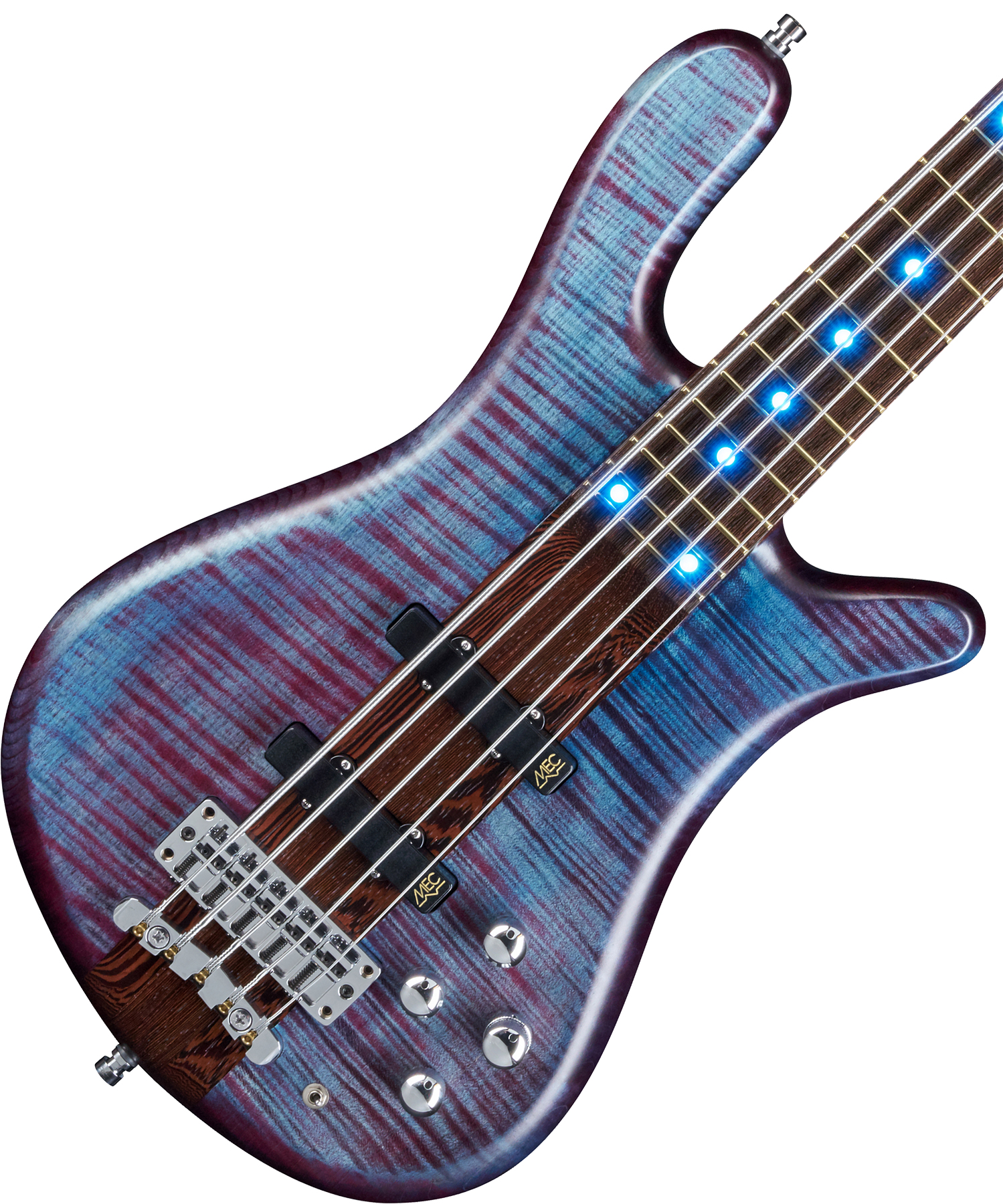 Warwick Custom Shop Streamer Stage 1 5-cordes Led - Midnight Blue - Basse Électrique Solid Body - Variation 1