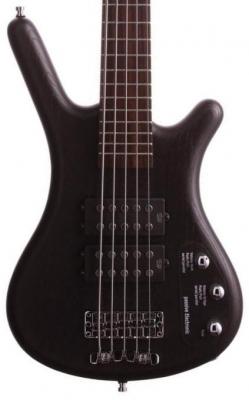 Basse électrique solid body Warwick Rockbass Corvette $$ 5-String - Nirvana black trans. satin