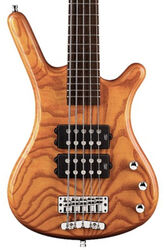 Rockbass Corvette $$ 5-String - honey violin trans. satin