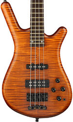 Basse électrique solid body Warwick PRO GPS Streamette 4 String Ltd - Special amber transparent satin