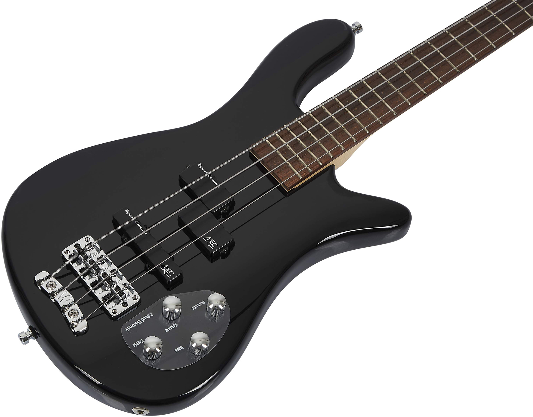 Warwick Streamer Lx4 Lh Rockbass Gaucher Active Wen - Solid Black - Basse Électrique Solid Body - Variation 2