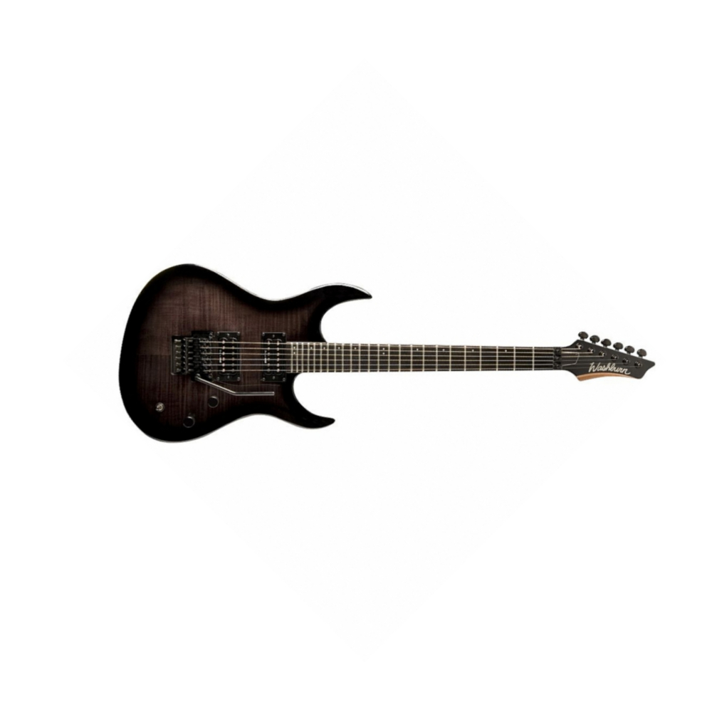 Washburn Xmpro2fr - Flame Black Burst - Guitare Électrique Forme Str - Variation 1