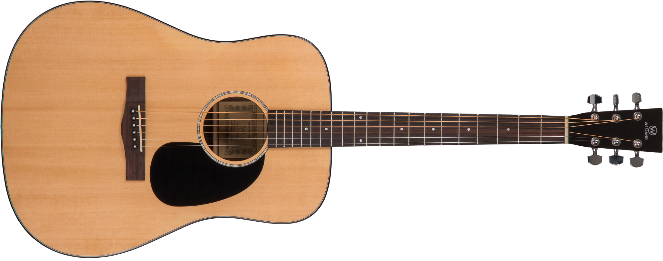 Wesland Dr1-rw Dreadnought Epicea Palissandre Rw - Natural - Guitare Acoustique - Main picture