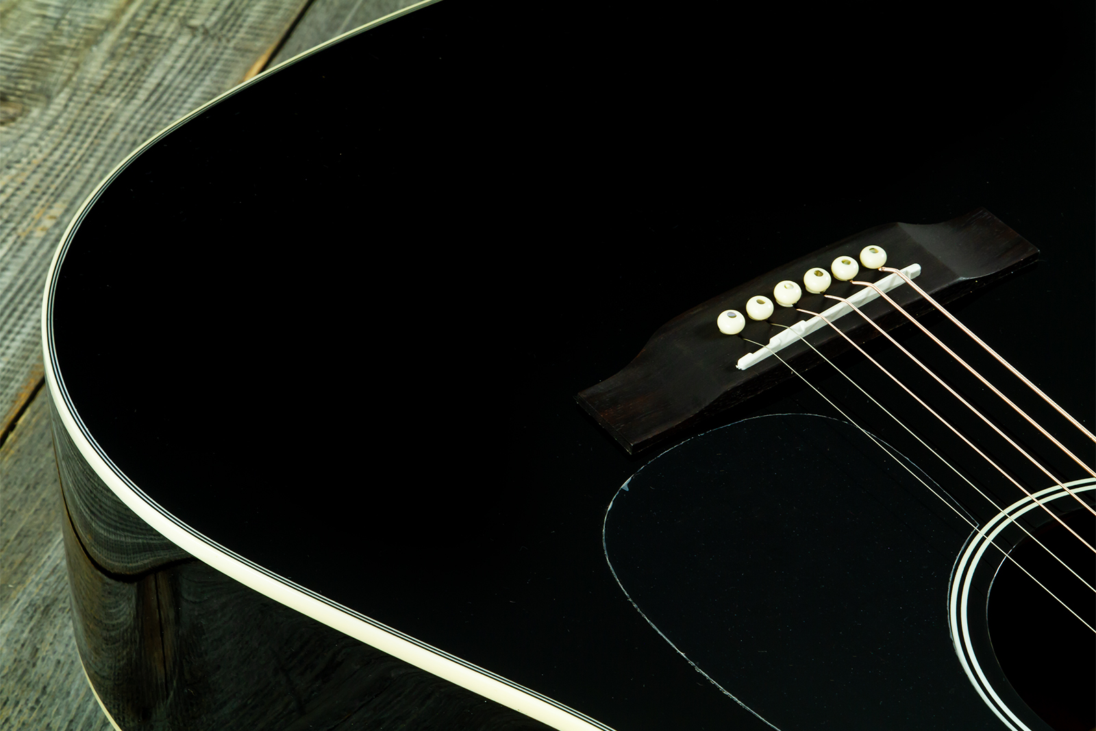 Wesland Dr300-ce-bk Dreadnought Cw Epicea Acajou Rw - Black - Guitare Folk - Variation 3