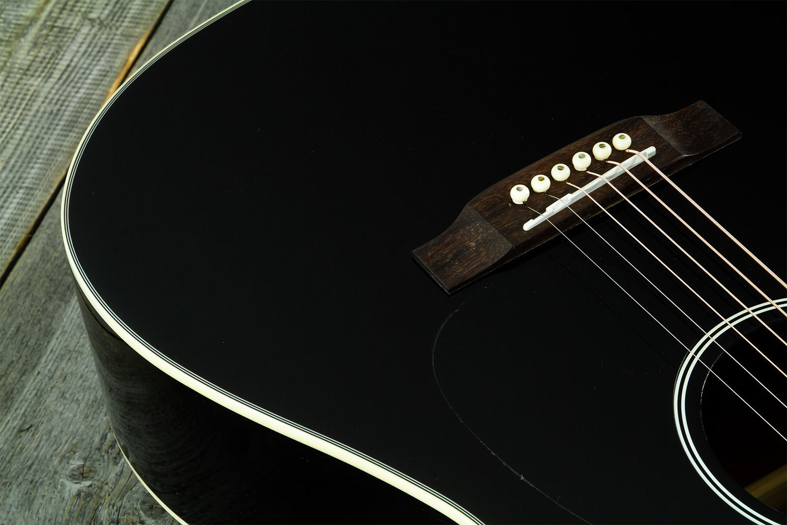 Wesland Dr300-ce-bk Dreadnought Epicea Acajou Rw - Black - Guitare Folk - Variation 3