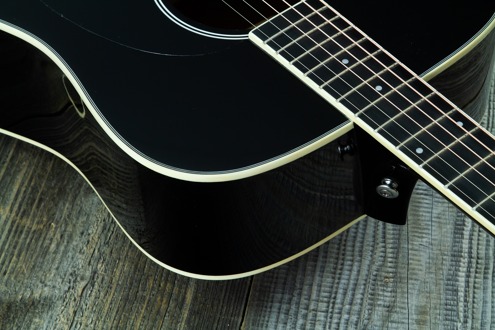 Wesland Dr300-ce-bk Dreadnought Epicea Acajou Rw - Black - Guitare Folk - Variation 4