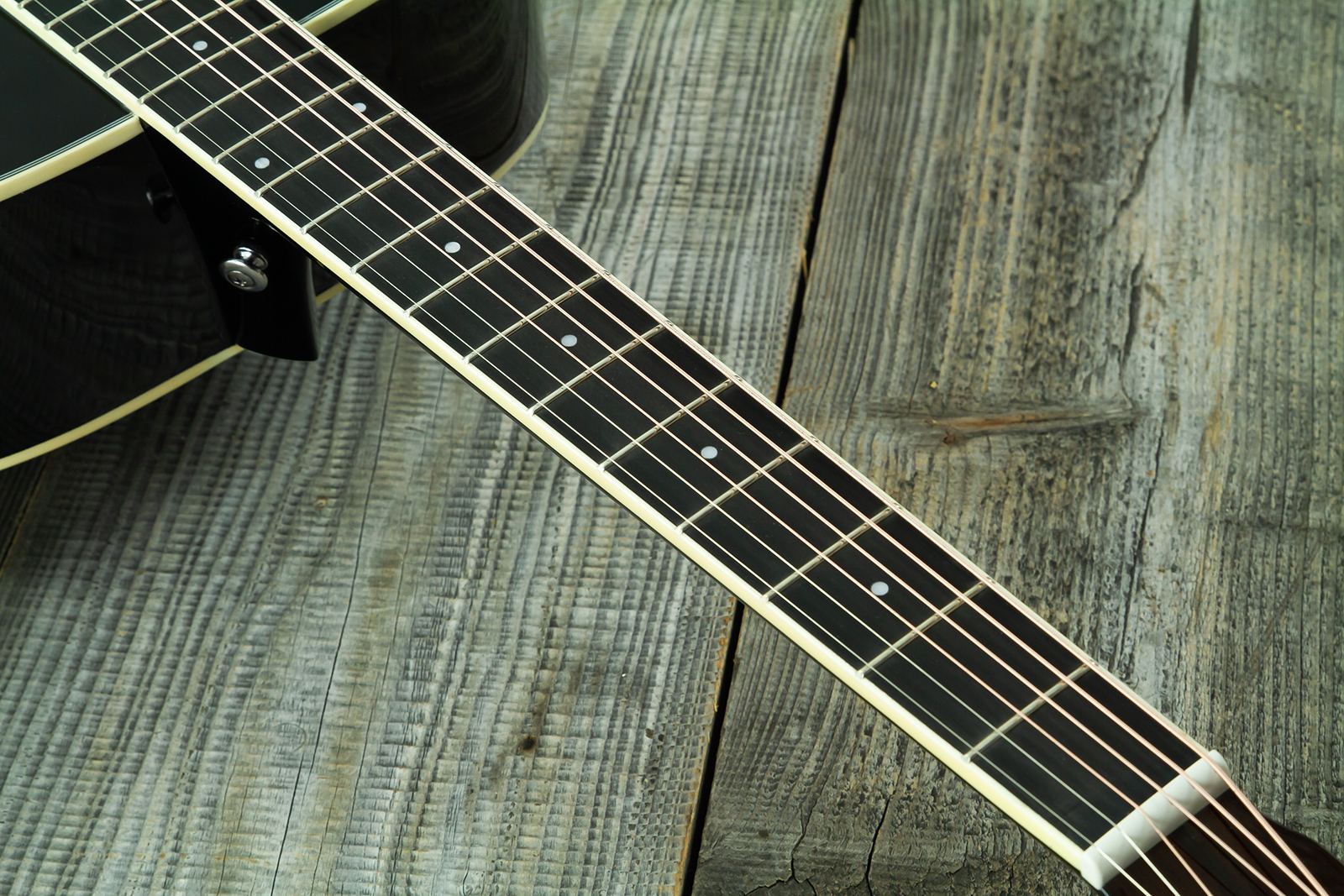 Wesland Dr300-ce-bk Dreadnought Epicea Acajou Rw - Black - Guitare Folk - Variation 5